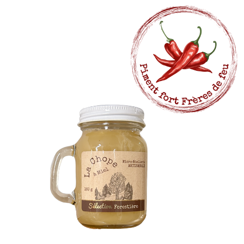 Miel Brut & PIMENT Frères de Feu - Mini chope 160g