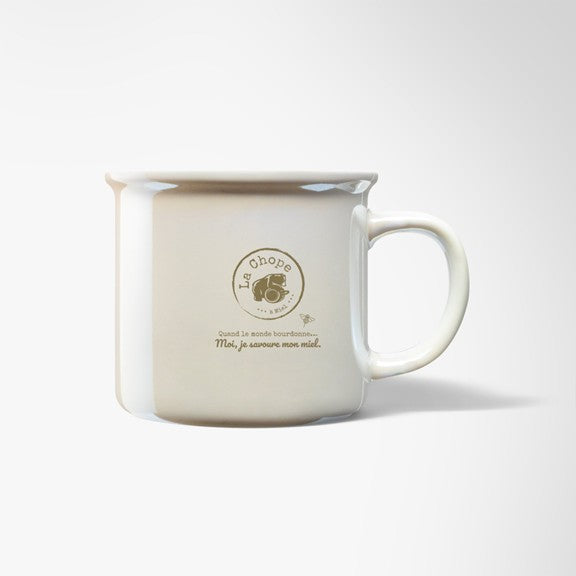 Tasse Campfire "Quand le monde bourdonne, moi, je savoure mon miel"